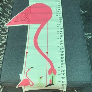 Land of Nod canvas measure wall hanging